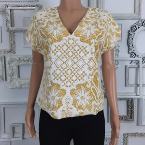 Zara Textured Boxy Top Moroccan Design